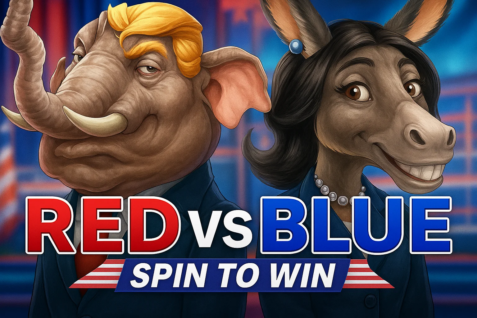 Red vs Blue Spin to Win - presidental slots